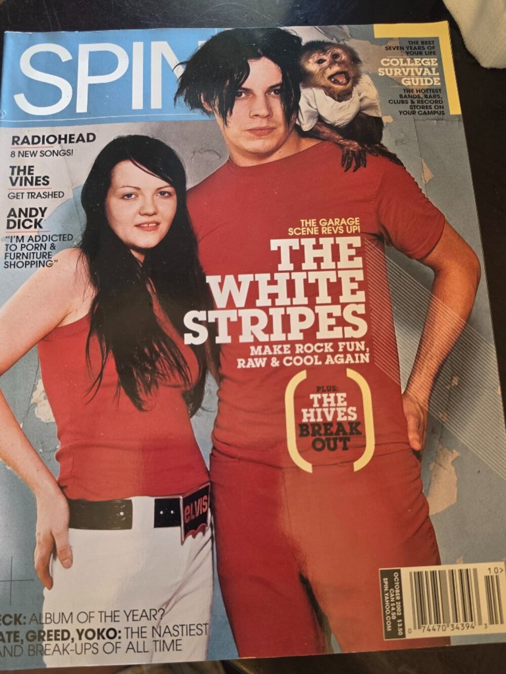 SPIN Oct. 2002 RadioHead The Vines  No Label